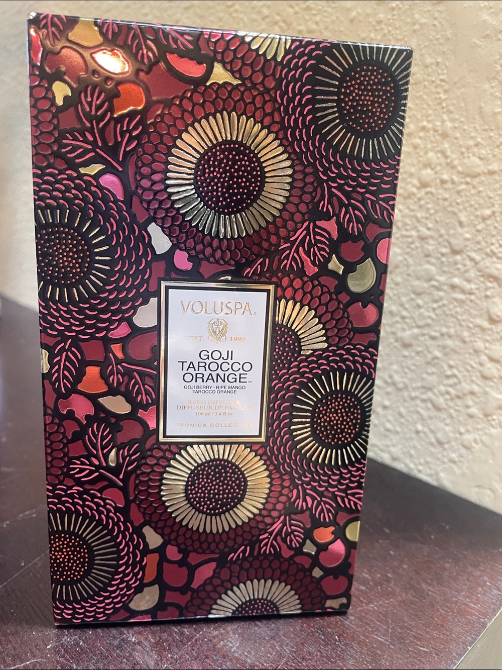 Voluspa Goji Tarocco Orange Reed Diffuser 100ml 3.4oz Japonica Collection